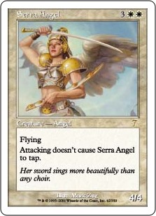 【Foil】(7ED-RW)Serra Angel/セラの天使