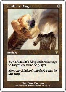 【Foil】(7ED-RA)Aladdin's Ring/アラジンの指輪