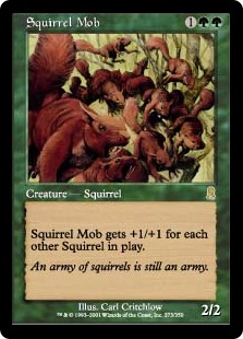 【Foil】(ODY-RG)Squirrel Mob/リスの群れ