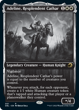 【Foil】(DBL-RW)Adeline, Resplendent Cathar/輝かしい聖戦士、エーデリン