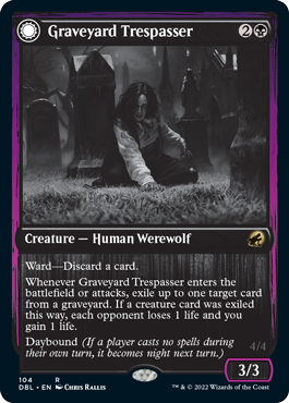 【Foil】(DBL-RB)Graveyard Trespasser/墓地の侵入者