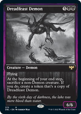 【Foil】(DBL-RB)Dreadfeast Demon/戦慄宴の悪魔